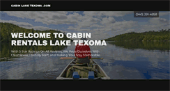 Desktop Screenshot of cabinlaketexoma.com