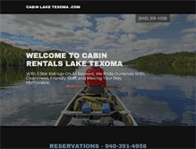 Tablet Screenshot of cabinlaketexoma.com